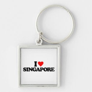 I LOVE SINGAPORE KEY RING