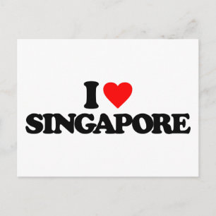 I LOVE SINGAPORE POSTCARD