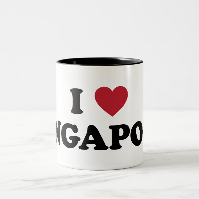 I Love Singapore Two-Tone Coffee Mug (Center)
