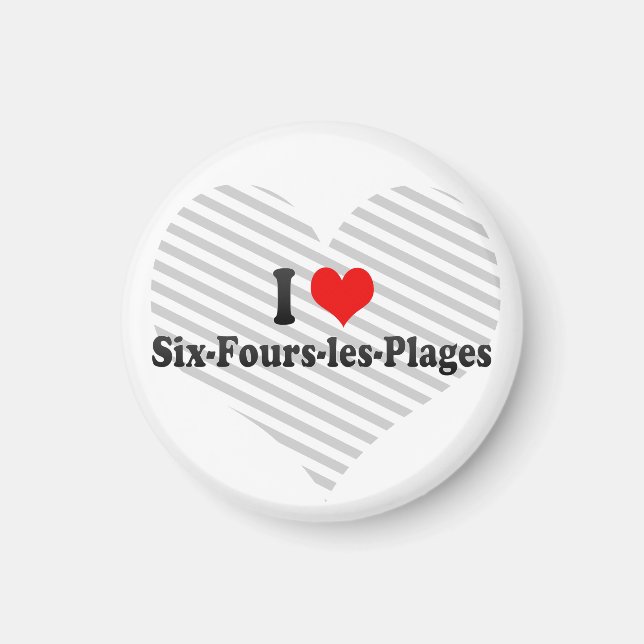 I Love Six-Fours-les-Plages, France Magnet (Front)