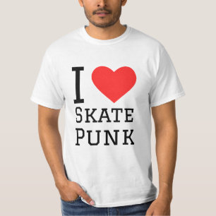 I love skate punk square sticker T-Shirt