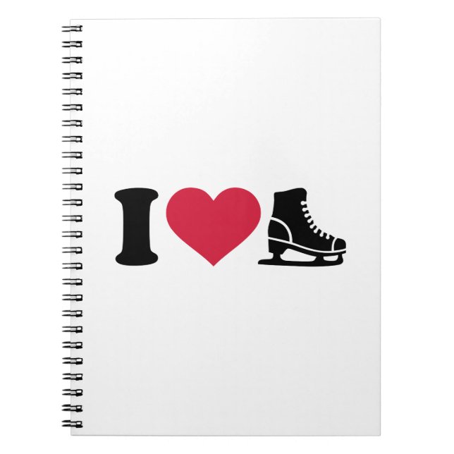 I love skate speed figure skating notebook (Front)