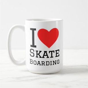 I love skateboarding coffee mug