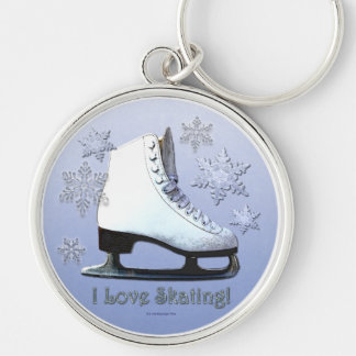 I Love Skating Key Ring