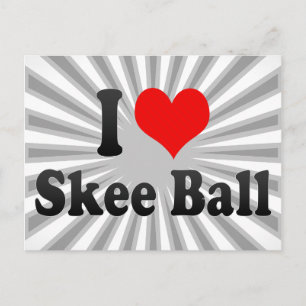 I love Skee Ball Postcard