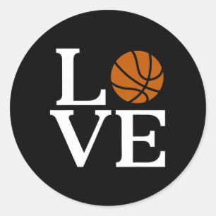 I Love Sketll Boys Mens Classic Round Sticker