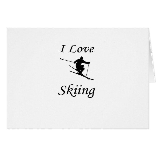I Love Skiing (Front Horizontal)