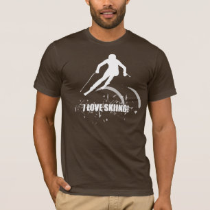 I Love Skiing! (White) T-Shirt