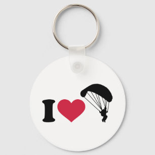 I love Sky diving Key Ring