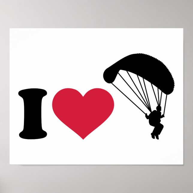 I love Sky diving Poster (Front)