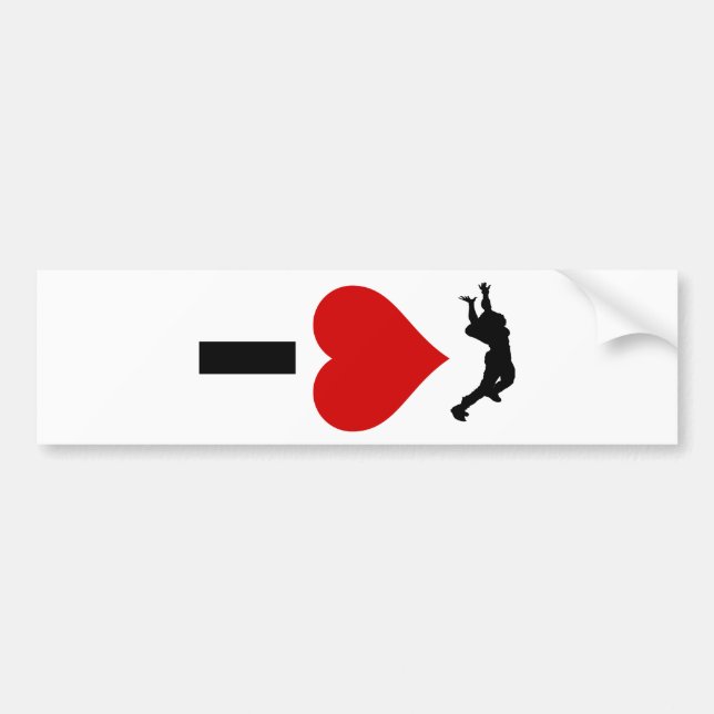 I Love Skydiving (Vertical) Bumper Sticker (Front)