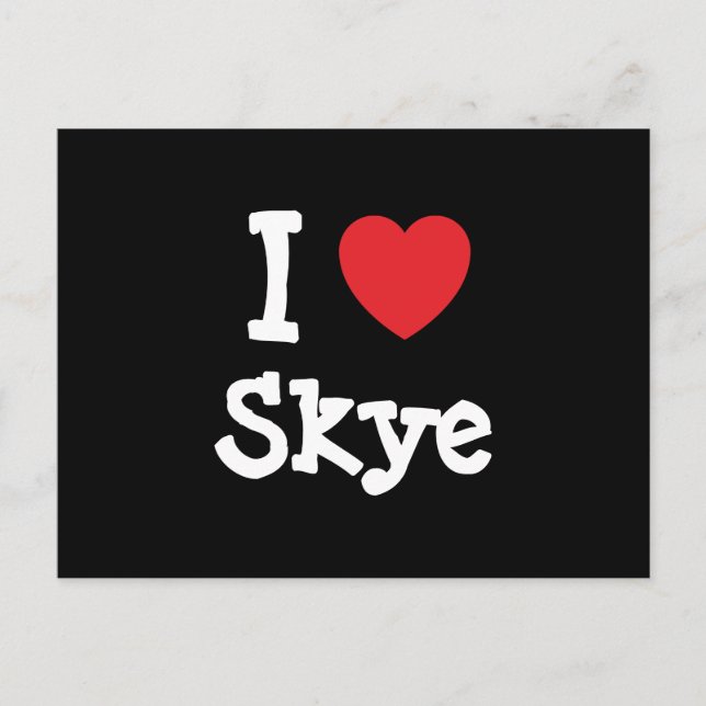 I love Skye heart T-Shirt Postcard (Front)