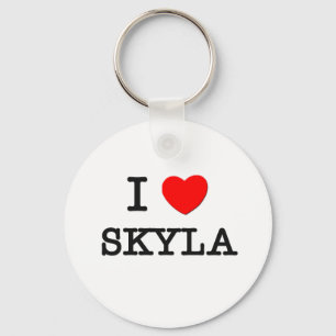 I Love Skyla Key Ring