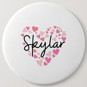 I love Skylar 6 Cm Round Badge
