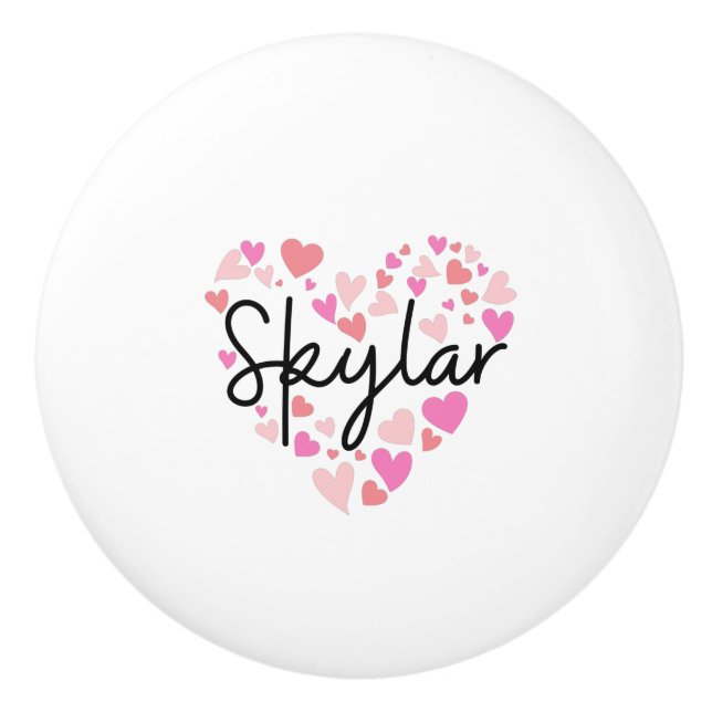 I love Skylar Ceramic Knob (Front)