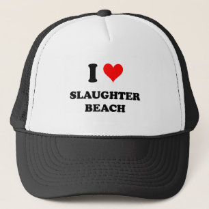 I Love Slaughter Beach Delaware Trucker Hat