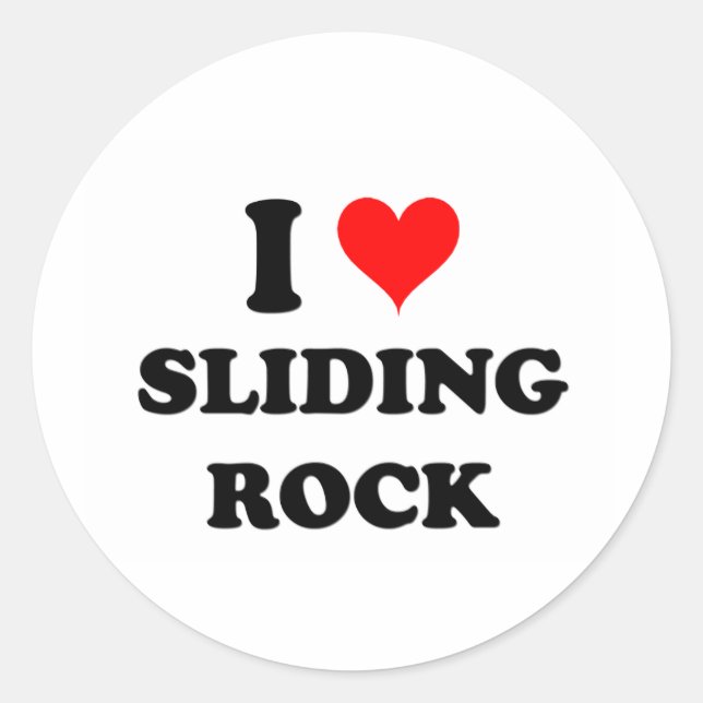 I Love Sliding Rock Samoa Classic Round Sticker (Front)
