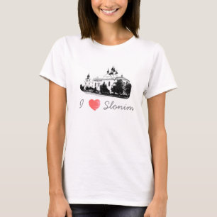 I Love Slonim Belarus Architecture Church T-Shirt