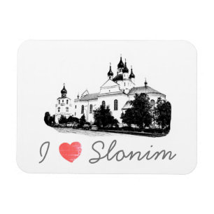I Love Slonim Belarus Architecture Magnet