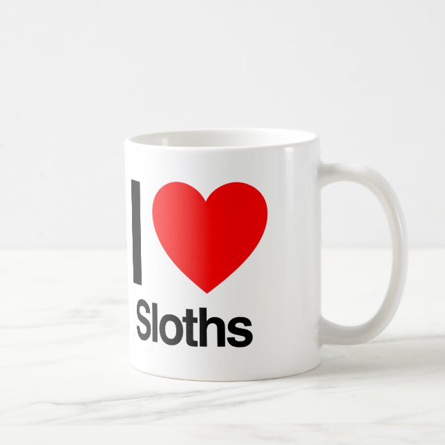 i love sloths coffee mug (Right)