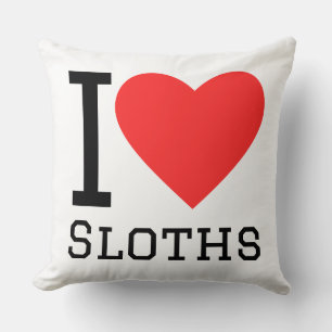 I love sloths cushion