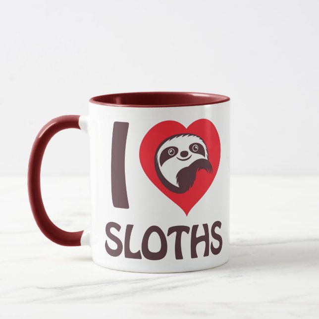 I love Sloths Mug (Left)