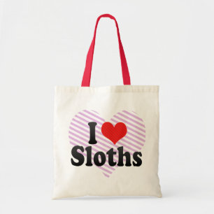 I Love Sloths Tote Bag