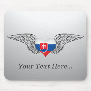 I Love Slovakia -wings Mouse Mat