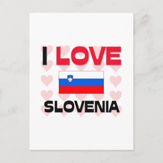 I Love Slovenia Postcard (Front)