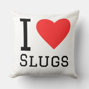 I love slugs cushion