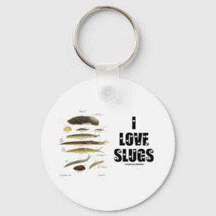 I Love Slugs (Naturalist / Nature) Key Ring