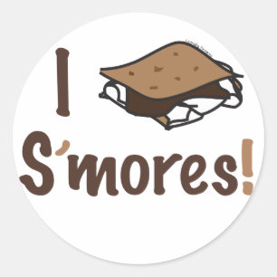 I Love S'mores Classic Round Sticker