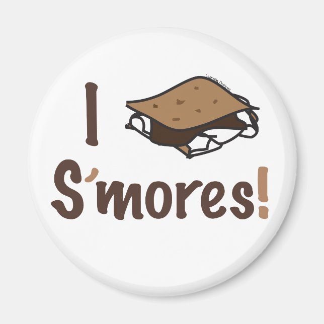 I Love S'mores Magnet (Front)