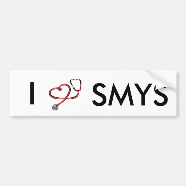 I Love SMYS Bumper Sticker.  Lori Chenard Insisted Bumper Sticker (Front)
