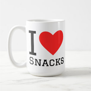 I love snacks coffee mug