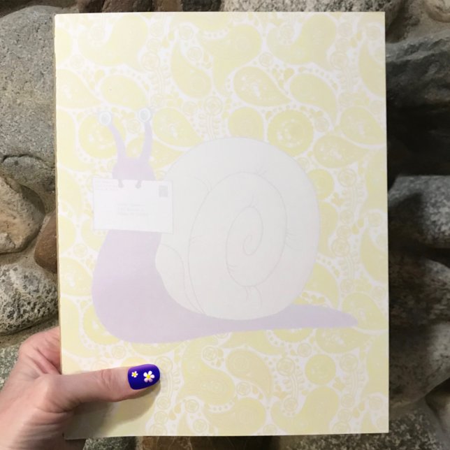 I Love Snail Mail (Yellow) - 11" x 8.5" Notepad (Creator Uploaded)