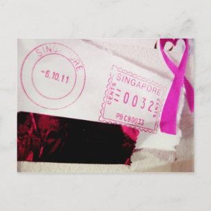 I Love Snailmail - From Singapore With Love Postcard