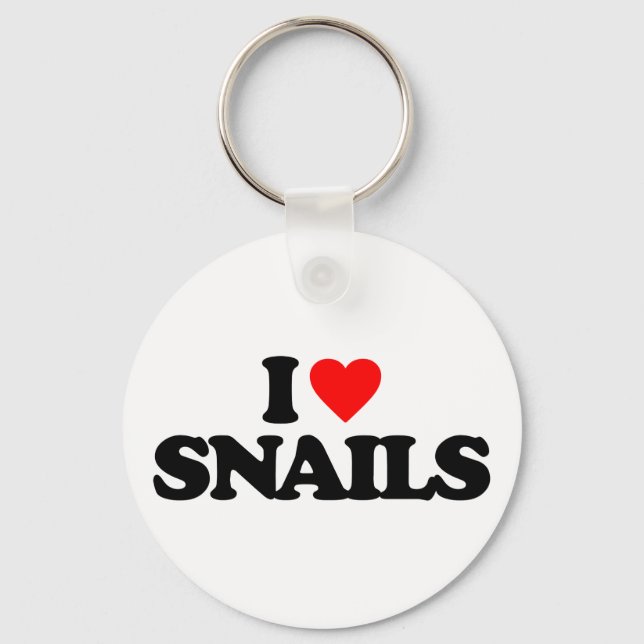 I LOVE SNAILS KEY RING (Front)