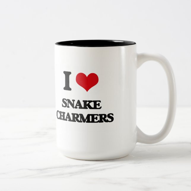 I love Snake Charmers Two-Tone Coffee Mug (Right)