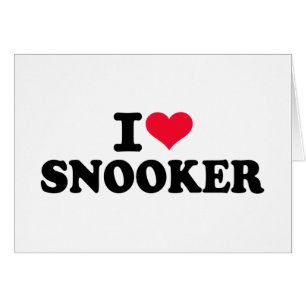 I love snooker