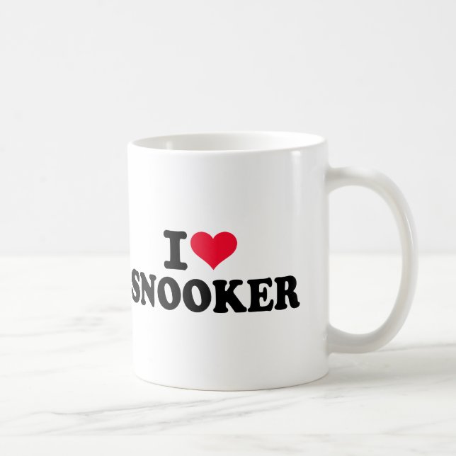 I love snooker coffee mug (Right)
