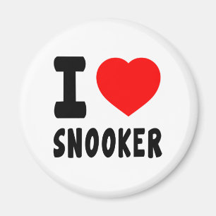 I Love Snooker Magnet