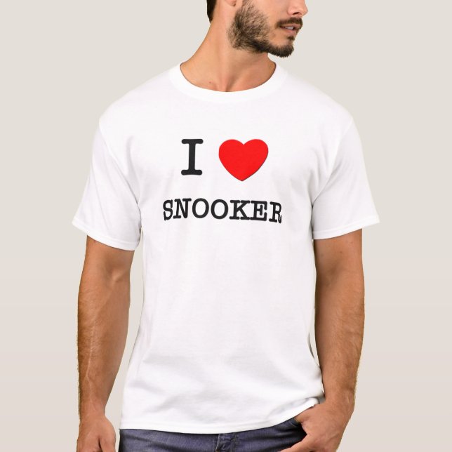 I Love Snooker T-Shirt (Front)