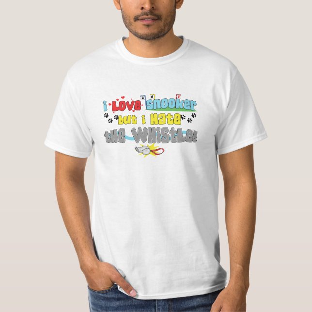 I Love Snooker T-Shirt (Front)