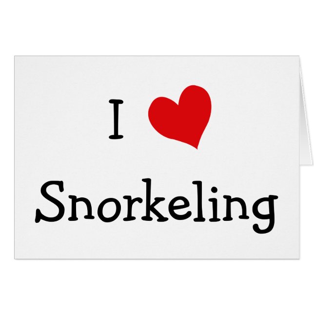 I Love Snorkelling (Front Horizontal)