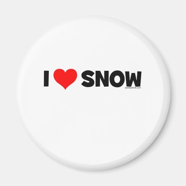 I Love Snow Magnet (Front)