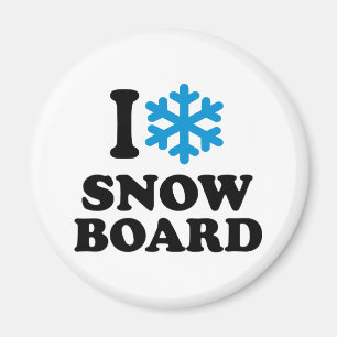 I love Snowboard Magnet