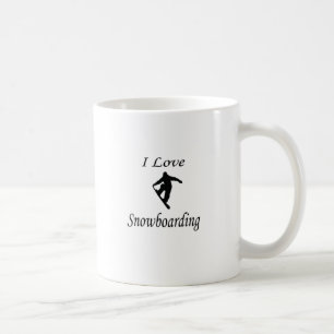 I Love Snowboarding Coffee Mug