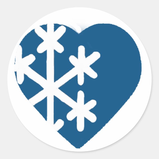 I love Snowflakes - stickers (Front)