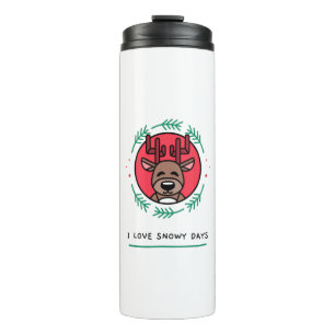 I Love Snowy Days Thermal Tumbler